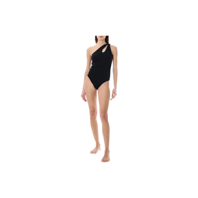 Bottega Veneta One Shoulder Cut Out Detailed Swimsuit-2