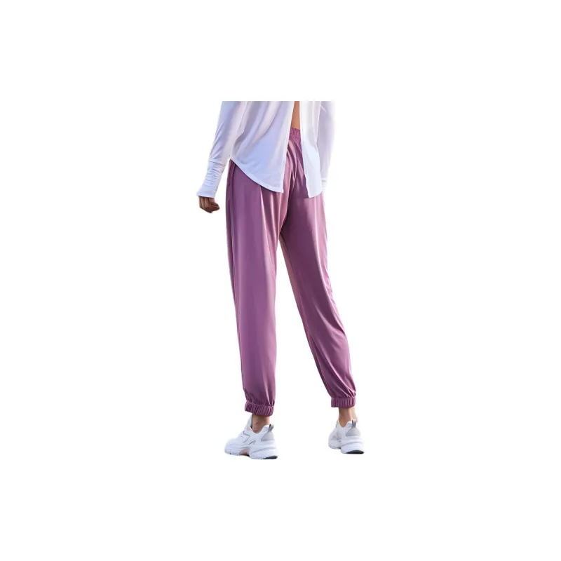QIAODAN Sports Pants Women's Cherry Grass Purple-5