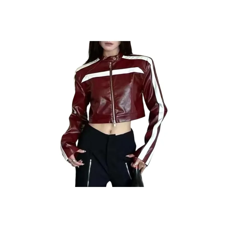 CPAURA Leather Jackets Women's-2