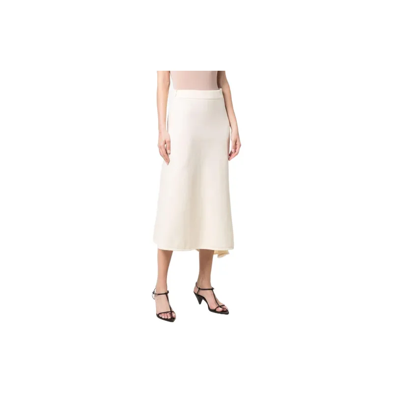 JIL SANDER Casual Long Skirts Women's White-2