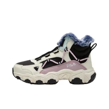 FILA KIDS Durable Breathable Kids Lifestyle Shoes Legend Blue Scent Light Purple Teenagers