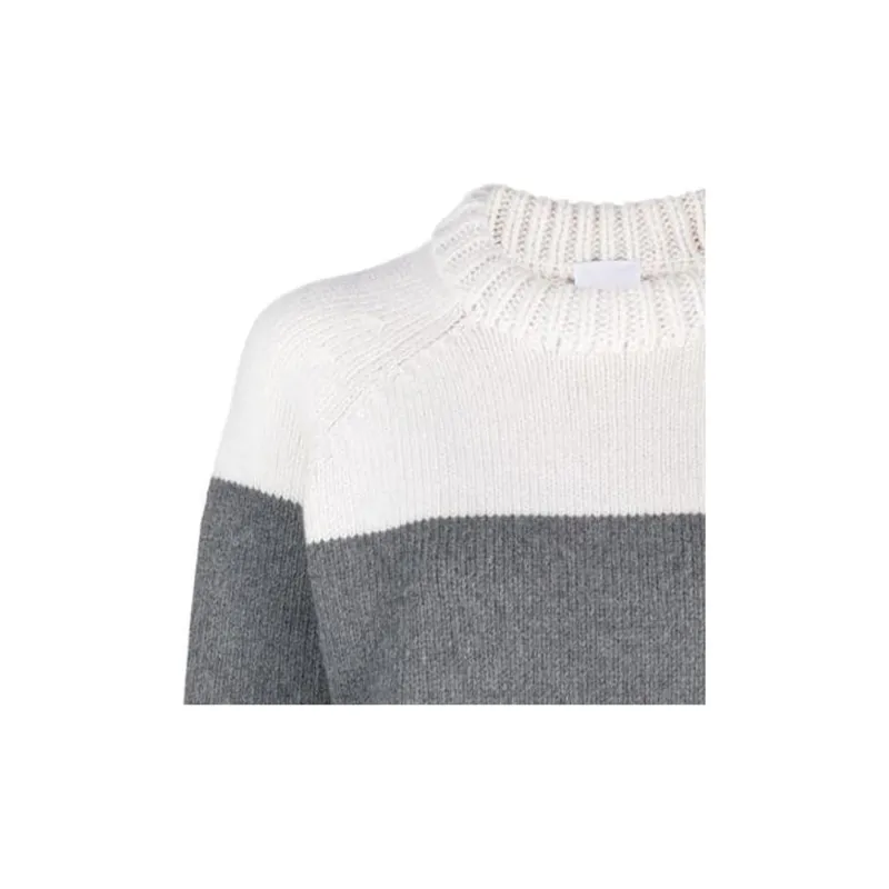 Patou Merino blend Colour block Jumper-4