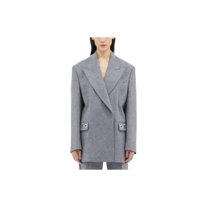 MSGM Eyelet embellished Single breasted Blazer-1