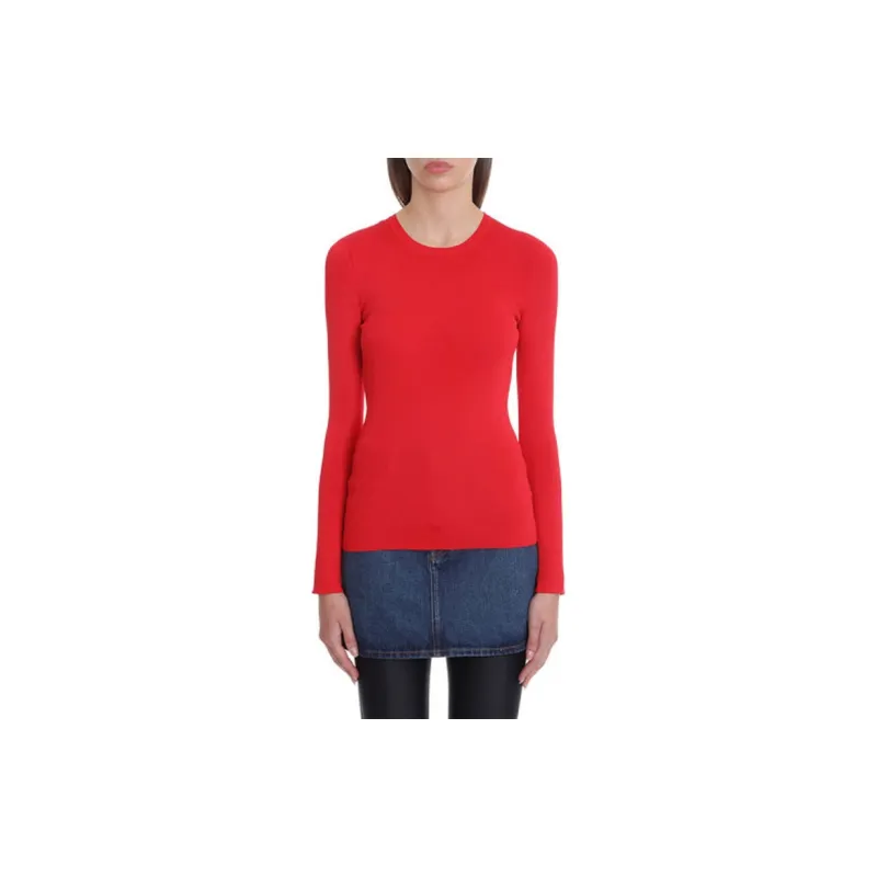Balenciaga T Shirt Women's Red Regular Fit-3