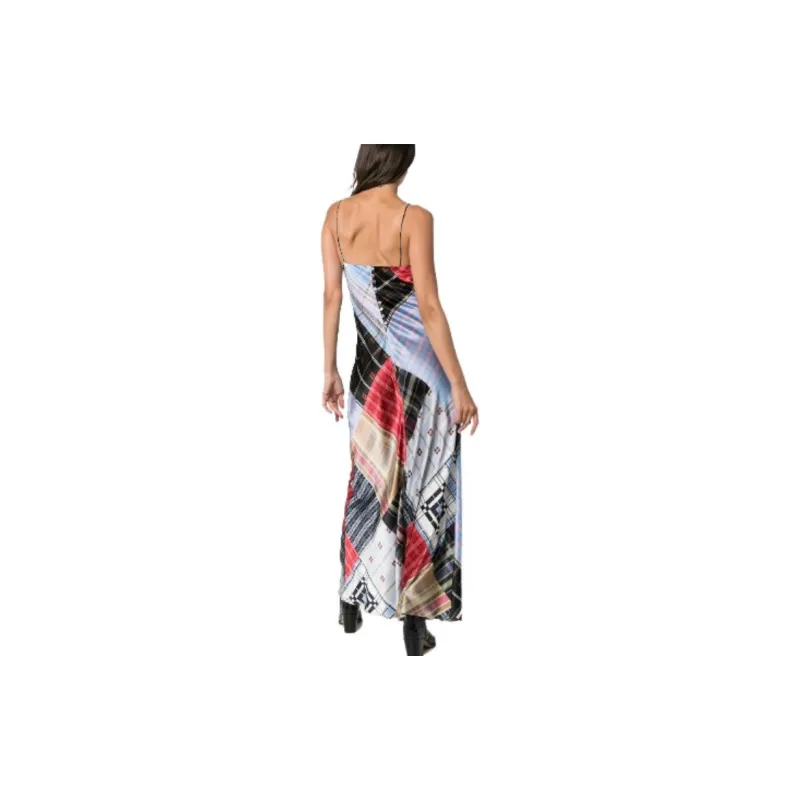 GANNI Slip Dresses Women's Plaid-1