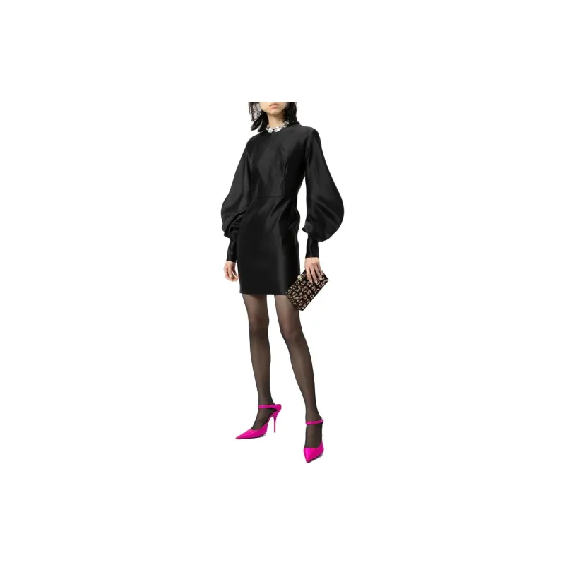 TOM FORD Puff sleeve Duchess silk Minidress-1
