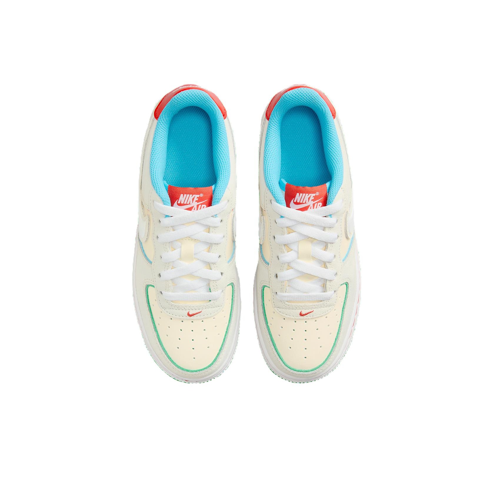 スニーカー Nike Air Force 1 Low LV8 Holiday Cookies PALE IVORY PS) Nike Air Force 1 Low LV8 Holiday Cookies Pale Ivory