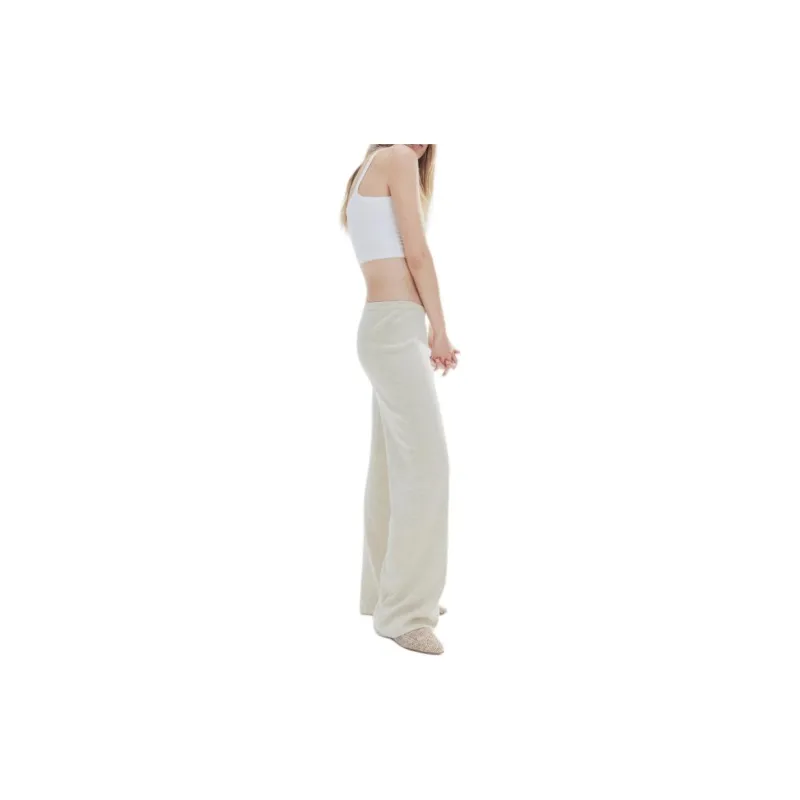 H&M Casual Pants Women's Light Beige Blend-2