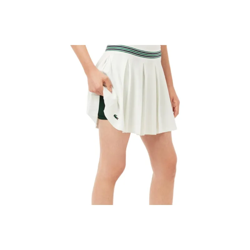 LACOSTE Casual Short Skirts Women's White-2
