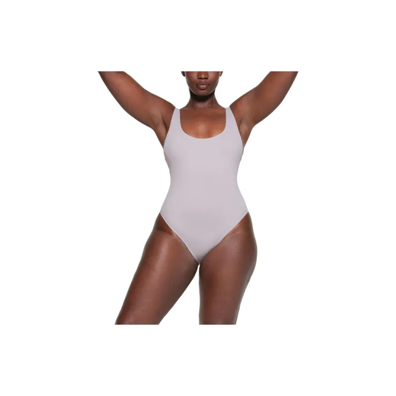 SKIMS SIGNATURE SWIM SCOOP NECK ONE PIECE One-piece Swimsuit Women's Chrome/Chrome-Plated-1