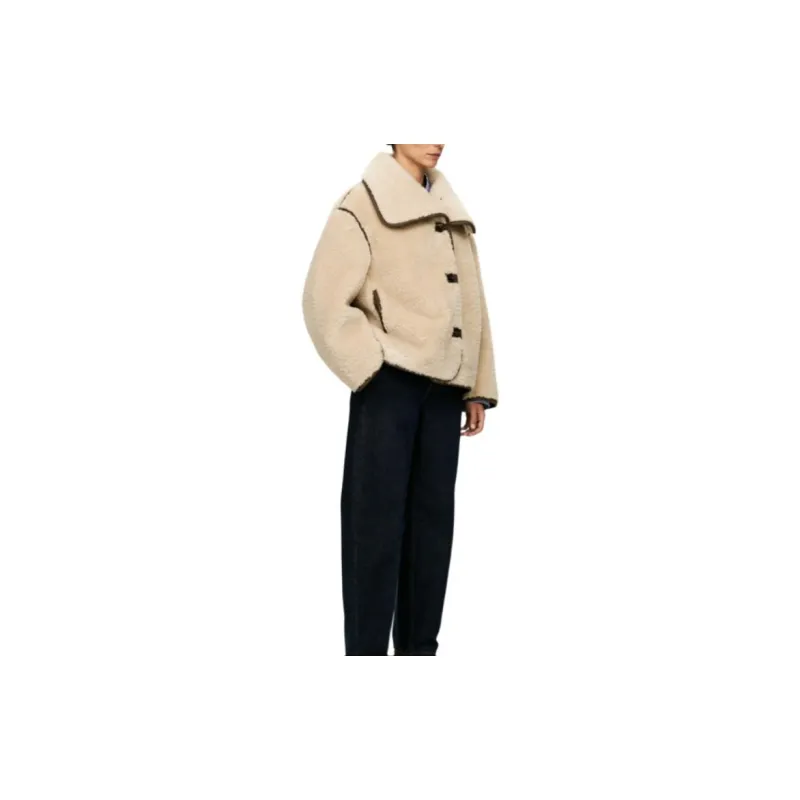 ARKET Velvet feel Coat Women's Beige-2