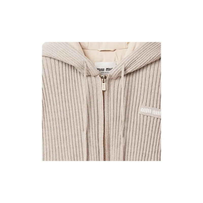 MIU MIU Puffer Jackets Women's Camel-3