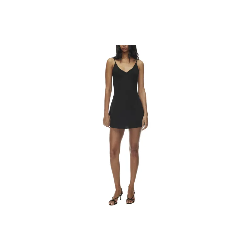 ARITZIA Wilfred Priscilla Dress Slip Dresses Women's BLACK/Black-2