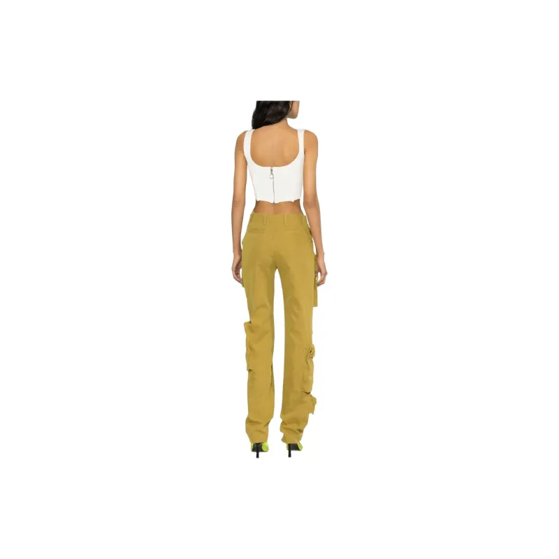 OFF WHITE Co Multipocket Straight leg Cargo Trousers-2