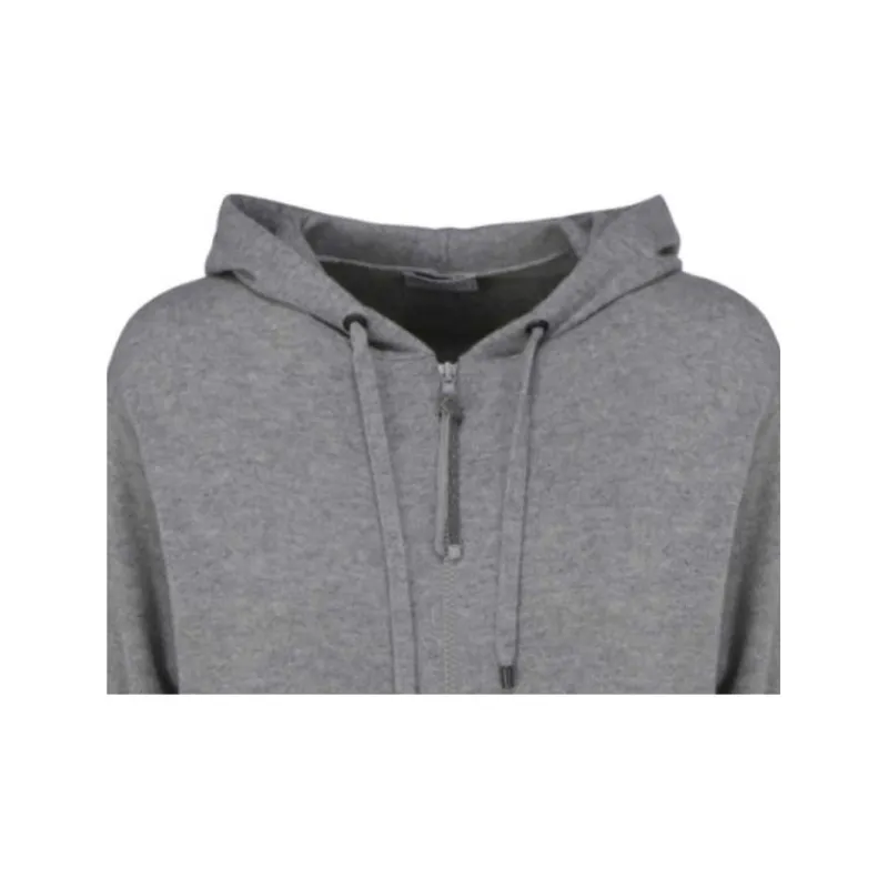 Brunello Cucinelli Zipped Drawstring Hoodie-2