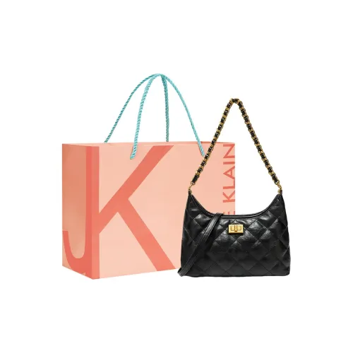 JANE KLAIN Synthetic Leather Shoulder Bag Crossbody Bag Regular Women's Black