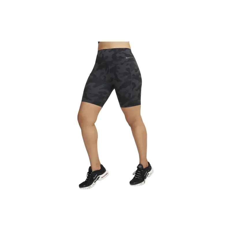 Nike Universa Women's Medium-Support High-Waisted 8' Camo Biker Shorts With Pockets-1