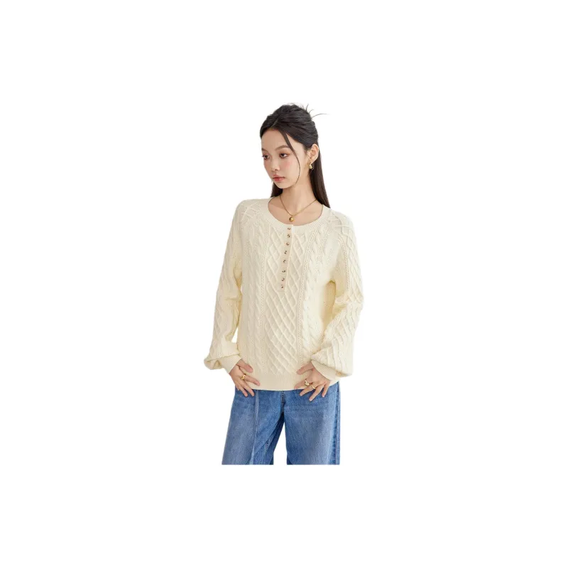A21 Knitwear Women's Beige Apricot-2