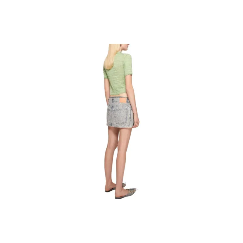 Acne Studios Logo Patch Low Waisted Mini Skirt-2