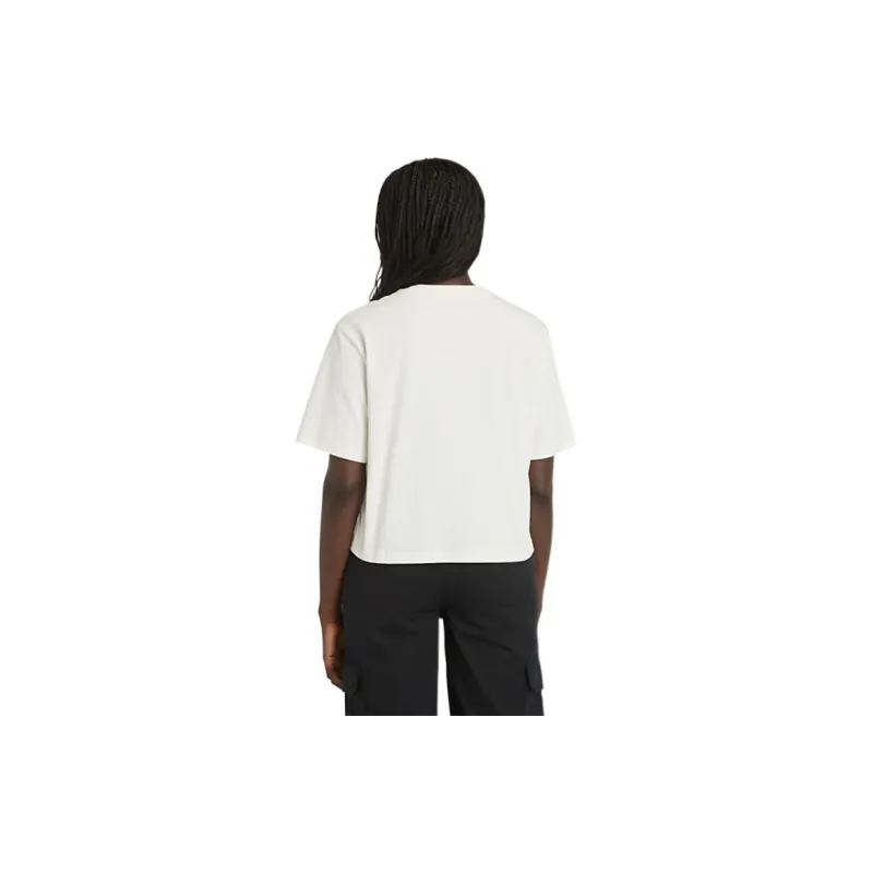 Timberland Drop Shoulder Sleeve T Shirt Women's White-1
