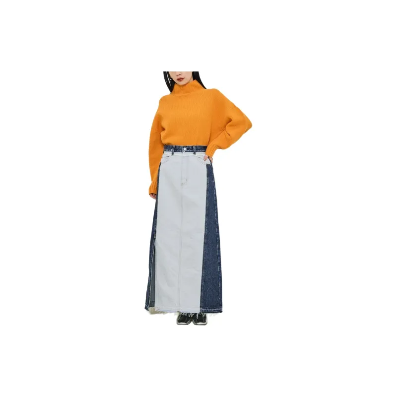 UNITED TOKYO Denim Long Skirts Women's Blue-1