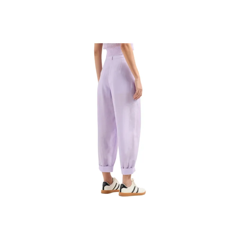 ARMANI EXCHANGE SS24 Casual Pants Women's Light Purple-2