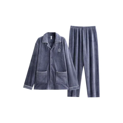 UAVAE Pajama Set Men's Gray Blue