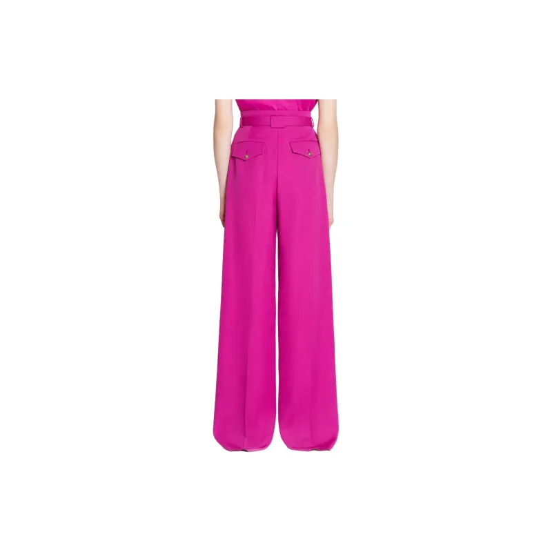 Lanvin Pleated Straight Leg Trousers-3