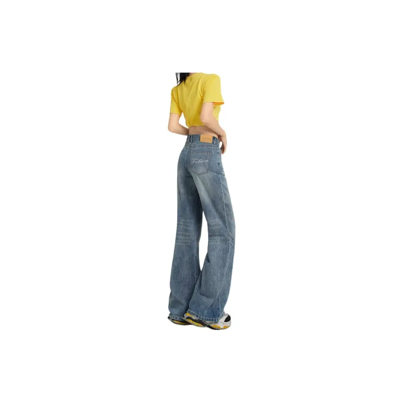 Kazakhstan Jeans Women's Washed Blue-3