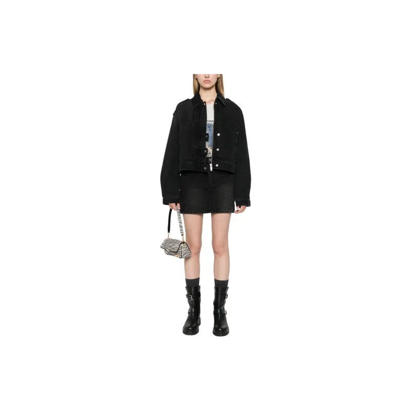 ISABEL MARANT ETOILE Julie Cropped Denim Jacket-1