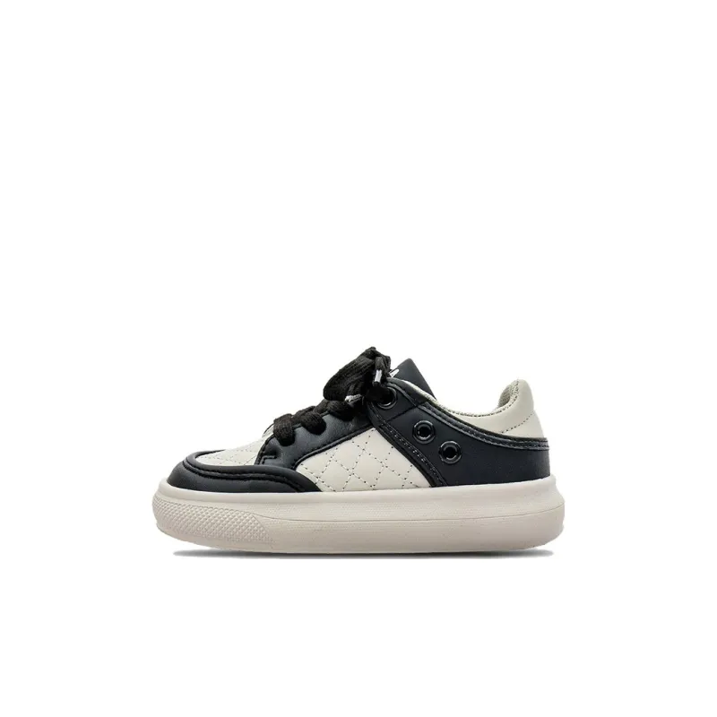 KAPPA KIDS Low Top Kids' Skateboarding Shoes Deep Beige Black Kids'-0