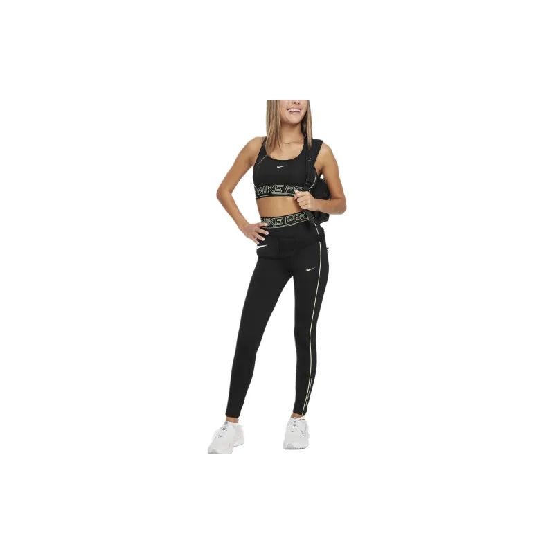 Nike Pro Girls' Dri-FIT Mid-Rise Leggings-1