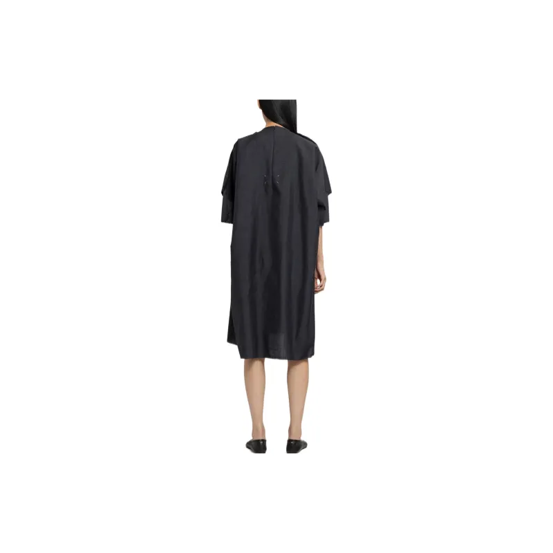 Maison Margiela Crewneck Frayed Edge Dress-2