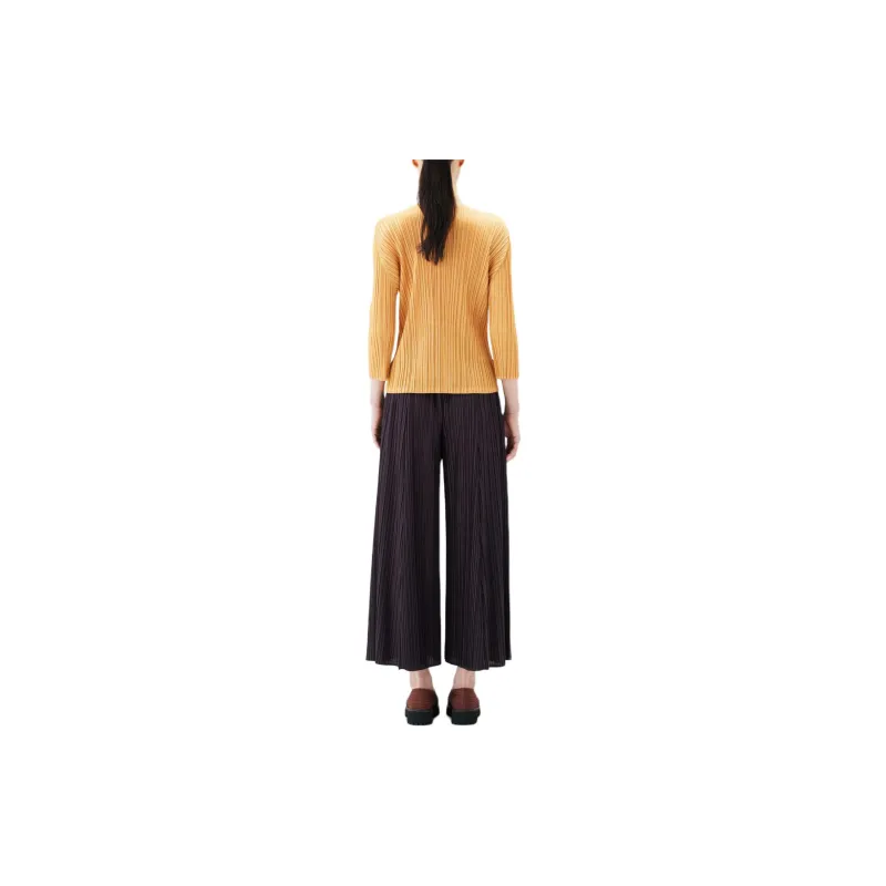 PLEATS PLEASE ISSEY MIYAKE Mellow Pleats Pants 'Dark Brown'-2