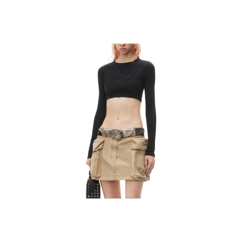 Alexander Wang Cropped Long Sleeve Top-3