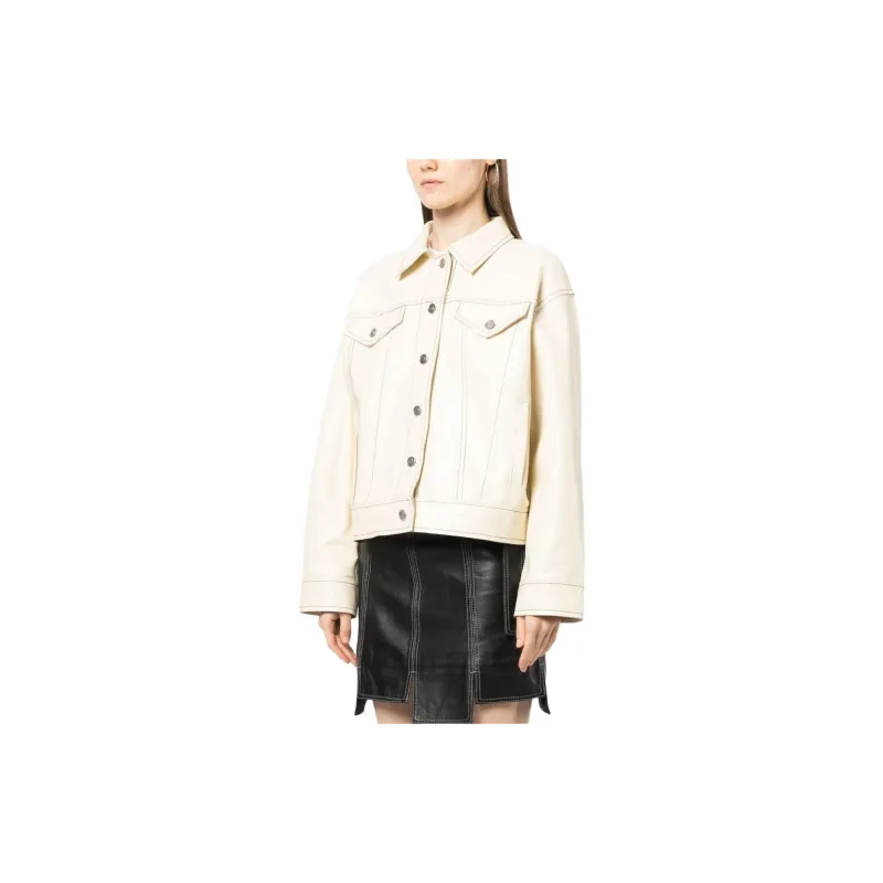 STAND STUDIO Jean Oversized Leather Jacket-2