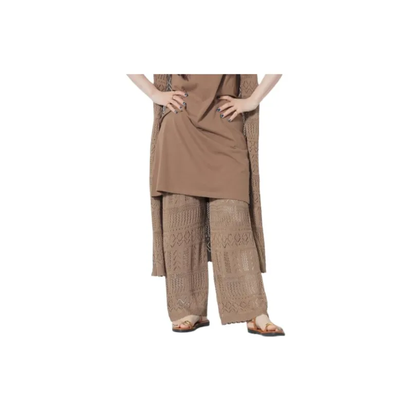 Beams Casual Pants Women's Dark Beige-4