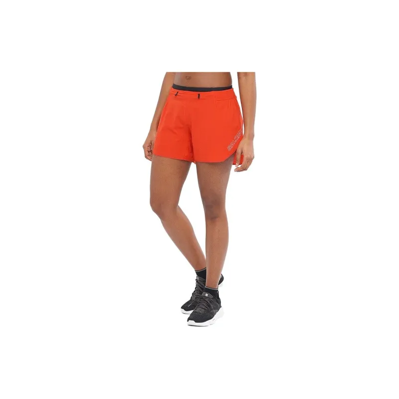 SALOMON SENSE AERO Salomon Sense Aero 5'' Short Sports Shorts Women's Oxidized Red-2