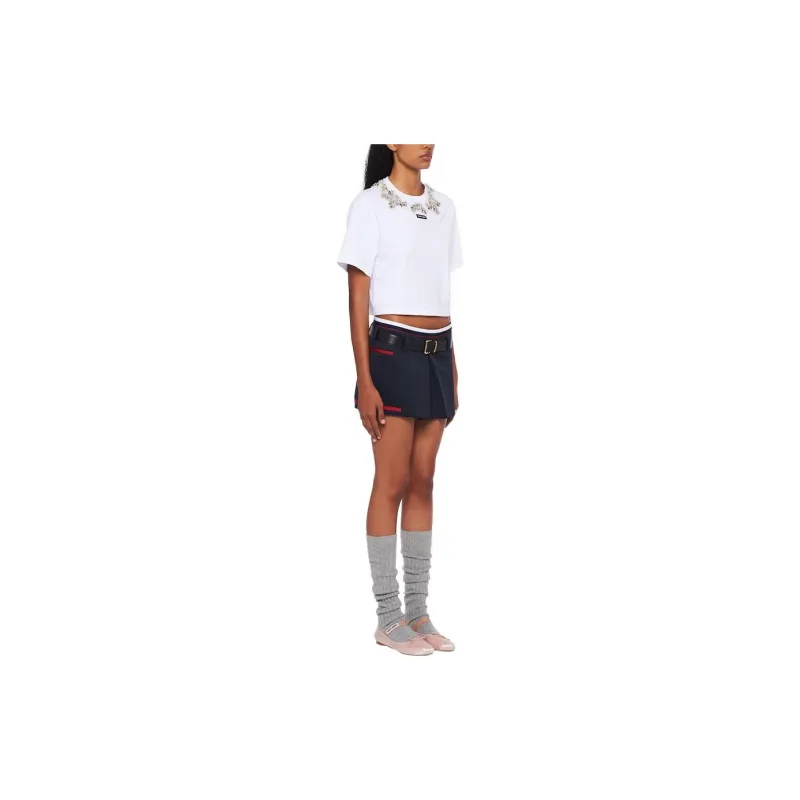 MIU MIU T Shirts Women's White-3