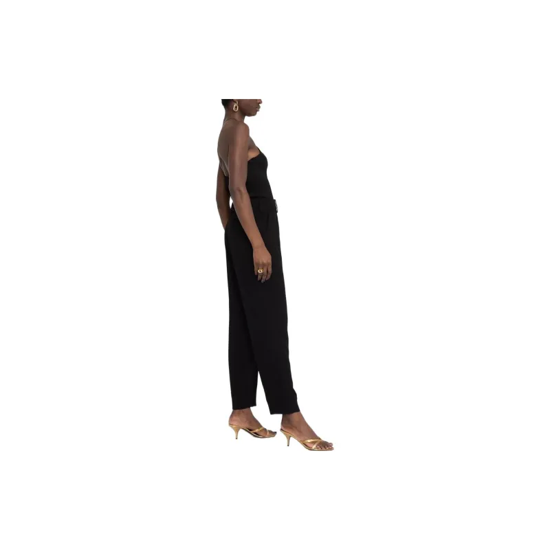 BALMAIN High Waist Tapered Trousers-3