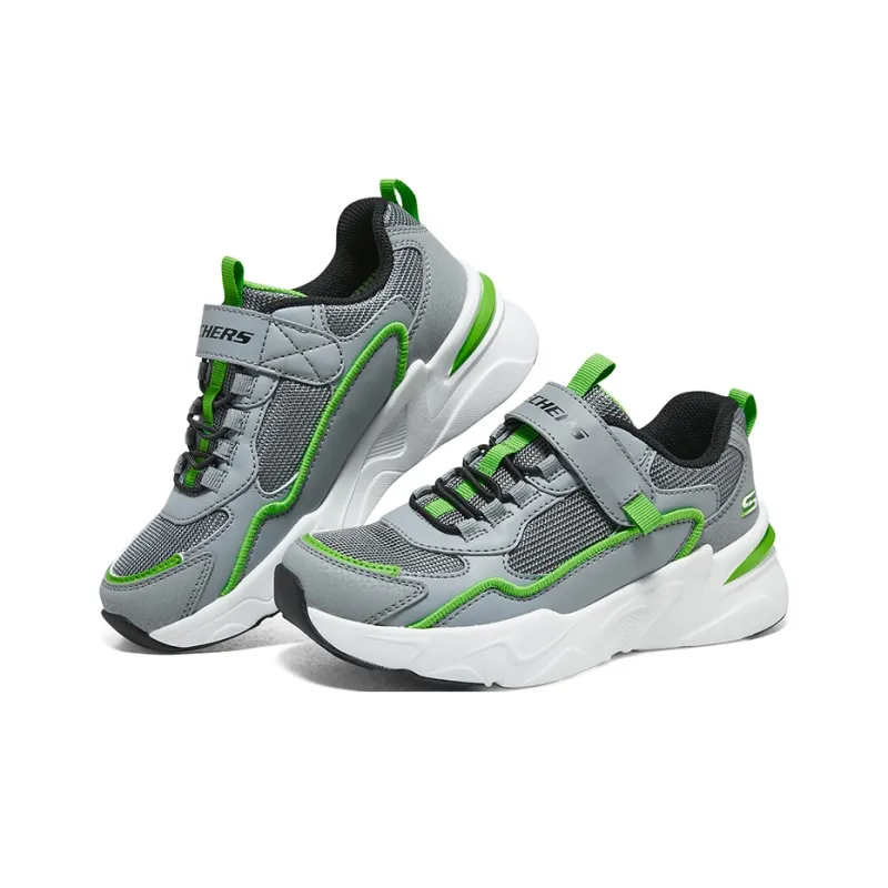 Skechers Anti-Slip Wear-Resistant Low-Top Kids' Running Shoes Lemon Gray Teenagers-2
