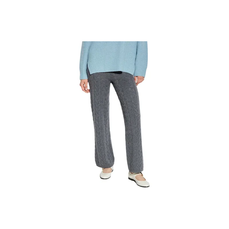 Lisa Yang Dagny Cable-knit Cashmere Trousers-1