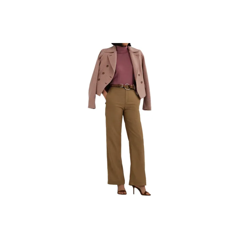 LAUREN RALPH LAUREN FW24 Casual Pants Women's Brown-1