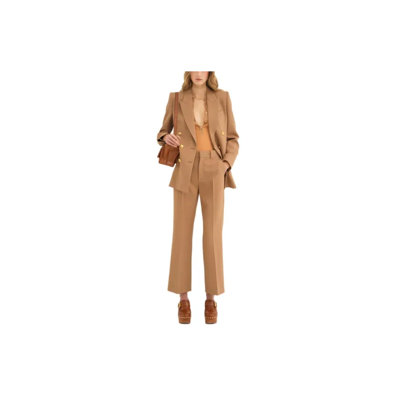 Chloé D Ring Detailed Tailored Pants-1