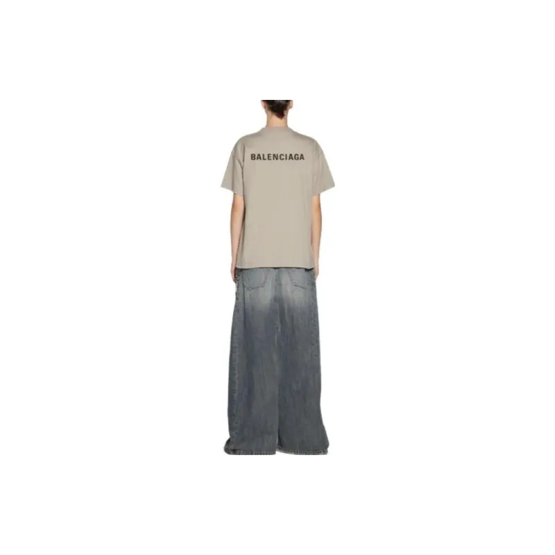 Balenciaga T-Shirts Women's Khaki-3