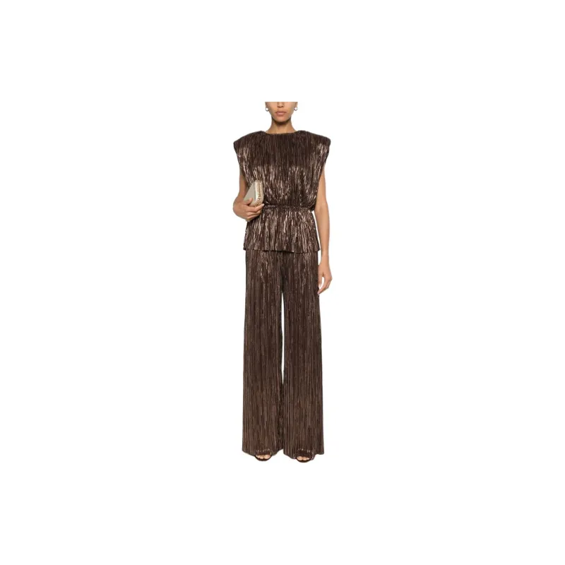 SABINA MUSAYEV Liroy Pleated Straight-leg Trousers-1