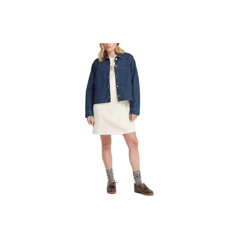 Timberland Long-Sleeved Dresses Women's White-1