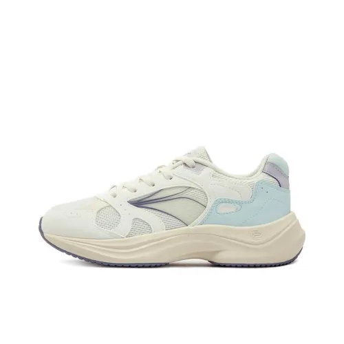 361° Anti Slip Wear Resistant Low Top Casual Running Shoes Women's White Blue Purple