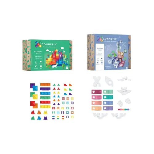 CONNETIX 마그네틱 패드 마그네틱 막대 마그네틱 블록