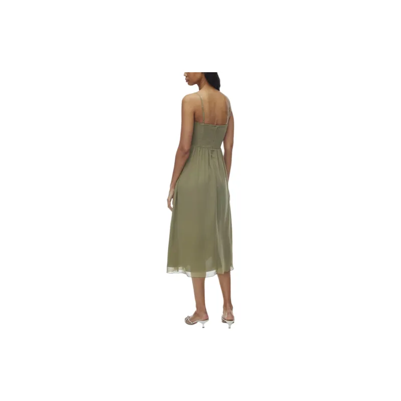 ARITZIA Wilfred Amuse Sleeveless Midi Dress Slip Dresses Women's Bosana Green-3